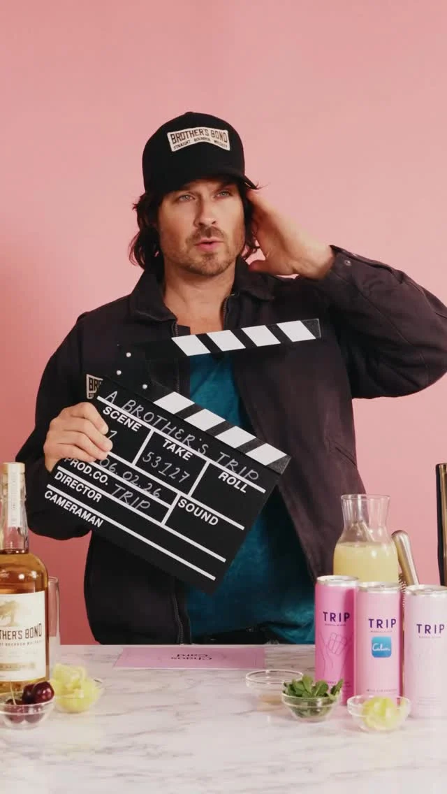 A day out with @iansomerhalder @trip.drinks and @brothersbondbourbon earlier this year! Lots of fun with the best in the biz @anniekrunchie 👏 🎉 🥃